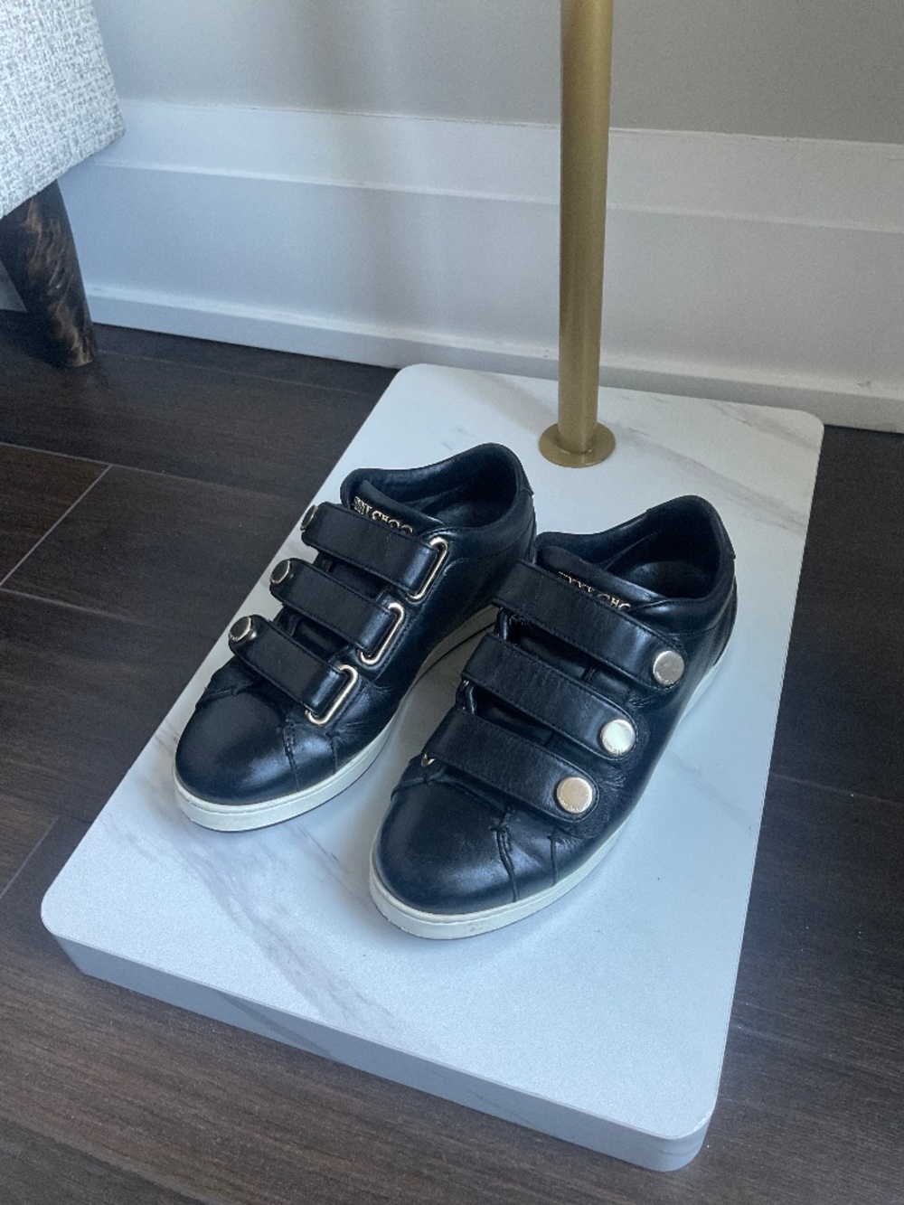 Jimmy Choo Leather Sneakers Sz 5.5